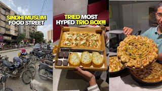 Karachi Most Famous TRIO BOX in just Rs 1099 only Ft Pizza Nation🔥 Ao SMCHS Chalain😎 [upl. by Ajiam]