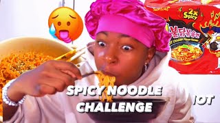 EATING THE WORLD’S HOTTEST RAMEN NOODLES 🥵gone wrong [upl. by Oap319]