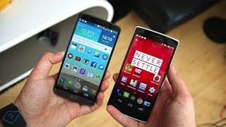 LG G3 vs OnePlus One Deutsch  tabtechde [upl. by Colis20]