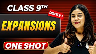 EXPANSIONS in One Shot  Class 9 Maths  ICSE Board [upl. by Sedaiuqlem393]