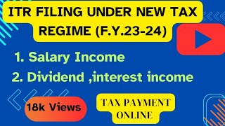 ITR 1 Filing Online 2425 l How to File ITR 1 Under New Tax Regime l ITR File [upl. by Artema]