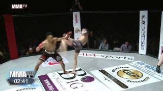 BCMMA 18 Joe Harding brutally knocked out while showboating [upl. by Enaols]