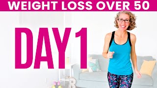 DAY ONE  Weight Loss for Women over 50 😅 31 Day Workout Challenge [upl. by Shenan]