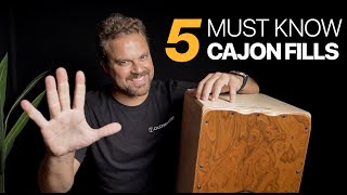 5 MUST KNOW Cajon Fills [upl. by Eelahc]