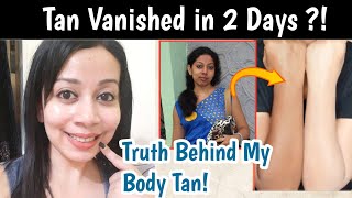 Truth Behind My Body Tan Removal 🥰 Tan removal for clear skin [upl. by Rimas]