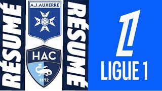 Le Havre 31 AJ Auxerre Résumé du match  Ligue 1 20242025 [upl. by Ahtebbat]