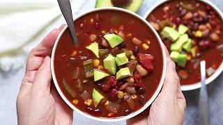 Crockpot Vegan Chili [upl. by Darach]