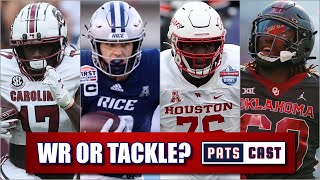 Should the Patriots Draft a Receiver or Tackle in the 2nd Round [upl. by Allyson]