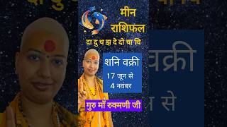 सबसे सटीक मीन राशिफल 17 जून शनि वक्री  Shani Vakri meen Rashifal 17 June [upl. by Noraed]