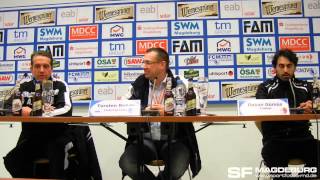 Pressekonferenz  1 FC Magdeburg gegen Berliner AK 07 21 10  wwwsportfotosmdde [upl. by Priest983]