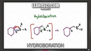 Hydroboration Oxidation of Alkenes Reaction and Mechanism Alkene Vid 10 [upl. by Ynitsed]