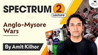 Spectrum  Lecture 02  AngloMysore Wars  Modern Indian History for UPSCState PCS [upl. by Fermin]