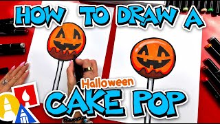 How To Draw A Halloween Cake Pop [upl. by Marva]