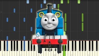 Thomas the Tank Engine  Theme Song Piano Tutorial Synthesia [upl. by Einrae]