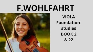 F WOHLFAHRT book 2  Nr 22 foundation studies viola etude Peter Taylor violist [upl. by Avuha]