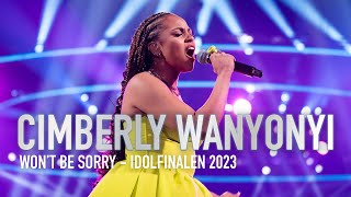 Cimberly Wanyonyi sjunger vinnarlåten ”Won’t Be Sorry” i Idolfinal…  Idol Sverige  TV4 amp TV4 Play [upl. by Dyana]