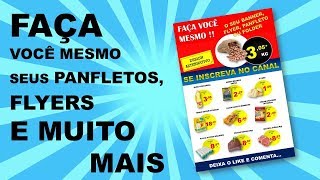 Como fazer um panfletofolder PROFISSIONAL no PowerPoint [upl. by Eldin731]