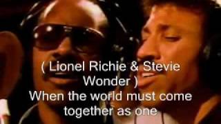 We are the world  USA Africa  singers name lyric [upl. by Bowrah155]