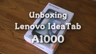 Unboxing Lenovo IdeaTab A1000 [upl. by Eniamerej]