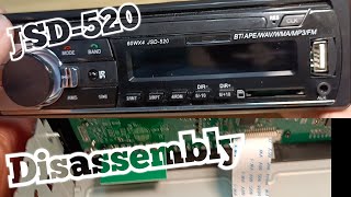 Autoradio JSD520 1DIN ISO  disassembly [upl. by Beaston]