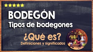 🙏 ¿Qué es un bodegón  Conoce los distintos tipos de bodegones 🙏 [upl. by Nolaf]