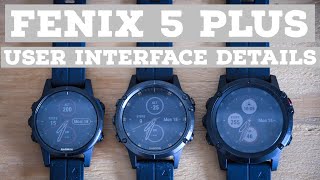 Garmin Fenix 5 Plus UI Detailed Walkthrough [upl. by Assirolc]