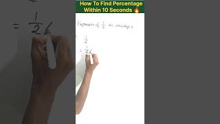 How To Find Out percentage in Maths ll Very Short Trick 🔥 fractiontopercentage percentage [upl. by Aiyotal]