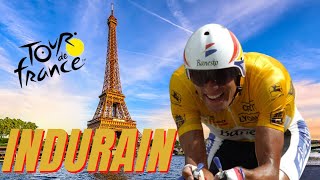 Los 5 momentos más ÉPICOS de INDURAIN en el TOUR DE FRANCIA La locomotora de Villava [upl. by Suoiradal201]