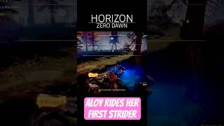 Horizon Zero Dawn 👩🏻‍🦰🎠 Aloy rides her First Strider horizonzerodawn ps4pro ps4 [upl. by Calderon]