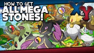 Pokémon X and Y  All Mega Stone Locations Guide [upl. by Enimisaj]