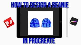 How to create a beanie in procreate EASY amp BEGINNER FRIENDLY [upl. by Farrell23]