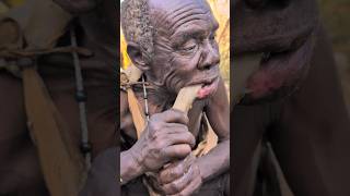 So‼️Delicious Soups🤤 Chief hadzabe Oldman Eating Lovely foodculture africa bushmen [upl. by Llenyaj]