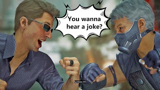 Mortal Kombat 1  Humorous Dialogues with Johnny Cage [upl. by Nwahs864]