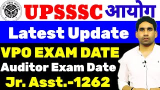 UPSSSC Result update VPO EXAM DATE  JA1262 typing Date  auditor exam date  latest update [upl. by Gord]