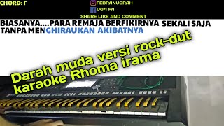 DARAH MUDA  Rhoma irama versi dangdut rock karaoke psr s970 [upl. by Ardnasak]