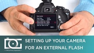 TUTORIAL  Camera Set Up for External Speedlite Flashes for CANON DSLRs  Video [upl. by Adlih994]