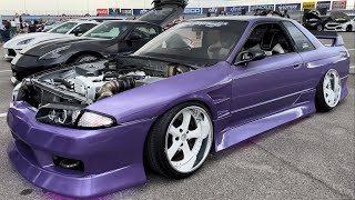 Rain makes drifters ruin their cars at import alliance nashville [upl. by Nnylirehs561]