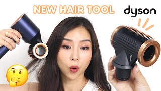 Trying the New Dyson Hair Tool wow [upl. by Yseulta205]