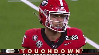 Branson Robinson 19 Yard Touchdown Run  TCU vs Georgia  2023 National Championship [upl. by Myranda]