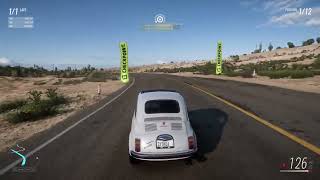 Forza Horizon 5 The Goliath Race With D100 Abarth 595 Esseesse 1968 [upl. by Ahsienak61]