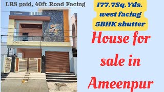 House for sale in Ameenpur  5BHK Shutter House  LRS Paid [upl. by Elleval130]