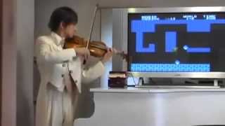 Playing Mario Bros with a violin [upl. by Aynatan621]