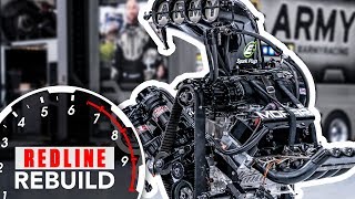 11000hp HEMI V8 engine timelapse DSR’s US Army NHRA Top Fuel dragster  Redline Rebuild S2E3 [upl. by Udella]