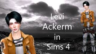 create Levi Ackerman in sims 4 [upl. by Sirred]