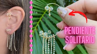 Paso a paso aretes de bisutería hecho a mano ideas diy earrings [upl. by Annoj613]