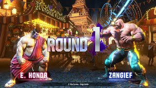 Street Fighter 6  E Honda Vs Zangief Fête Foraine CPU Level 8 4K  Max Settings [upl. by Otte]