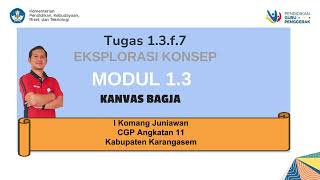 Tugas 13f7 Kerangka Tahapan BAGJA CGP Angkatan 11 [upl. by Lorita527]