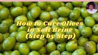 How to prepare homemade green olives in brine [upl. by Waddell]