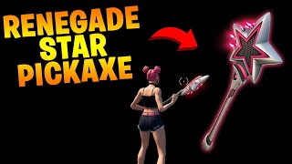 FREE BUILD COM A PICARETA ESTRELA RENEGADA I FORTNITE [upl. by Niltiak]