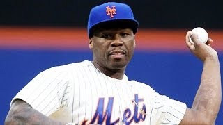 50 Cent amp The Top 5 Worst Celebrity First Pitches Ever [upl. by Bohlin]